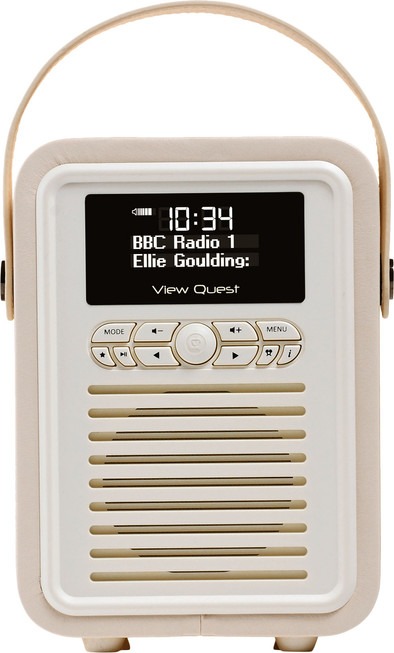 View Quest Retro Mini DAB+ Bluetooth Wit is nooit meer leverbaar