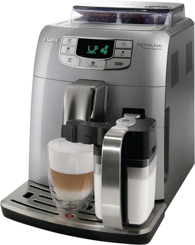 Saeco Intelia Evo Cappuccino HD8753/95 Zilver is nooit meer leverbaar
