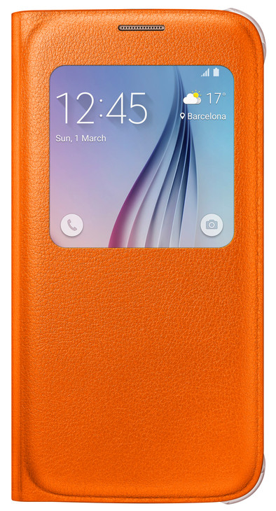 Samsung Galaxy S6 S View Cover Oranje is nooit meer leverbaar