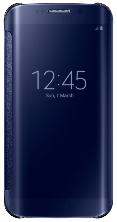 Samsung Galaxy S6 edge Clear View Cover Blauw is nooit meer leverbaar
