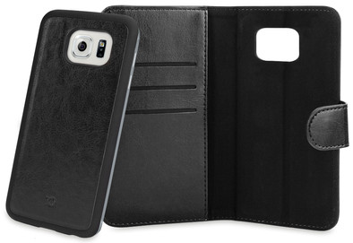 Xqisit Wallet Case Eman Samsung Galaxy S6 Edge Zwart is nooit meer leverbaar