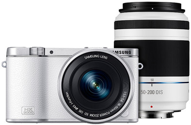 Samsung NX3000 + 16-50mm + 50-200mm wit is nooit meer leverbaar