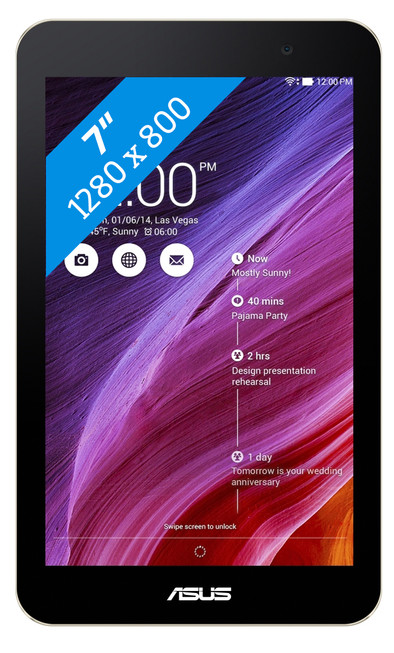 Asus MeMoPad 7 ME176CX Zwart is nooit meer leverbaar