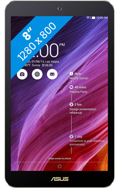 Asus MeMo Pad 8 Zwart is nooit meer leverbaar