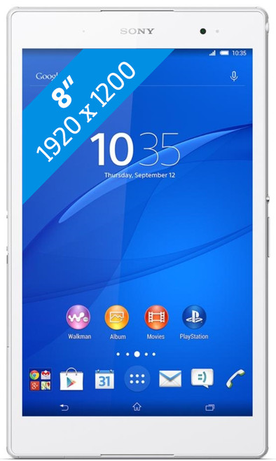 Sony Xperia Z3 Tablet Compact Wifi 16GB Wit is nooit meer leverbaar