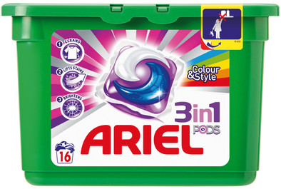 Ariel 3-in-1 Pods Colour en Style 16 stuks is nooit meer leverbaar