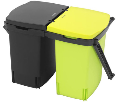 Le produit Brabantia Poubelle Encastrable 10 + 10 Litres Noir/Vert ne sera plus jamais disponible