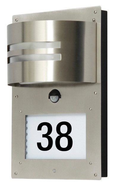 Ranex Verlicht huisnummer met bewegingssensor is nooit meer leverbaar