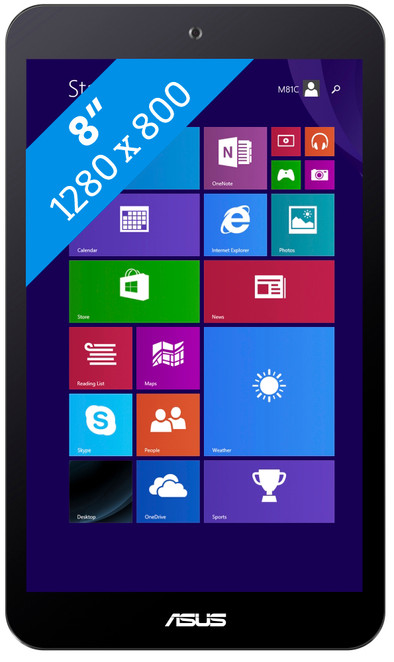 Asus VivoTab 8 Zwart is nooit meer leverbaar