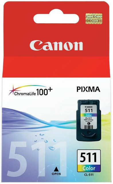 Canon CL-511 Medium Color Ink Cartridge (kleur) (2972B001) is nooit meer leverbaar