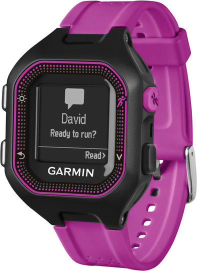Garmin Forerunner 25 Zwart/Paars - Small is nooit meer leverbaar