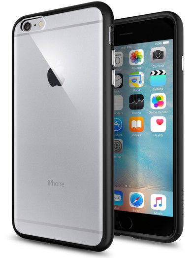 Spigen Ultra Hybrid Apple iPhone 6 Plus/6s Plus Zwart is nooit meer leverbaar