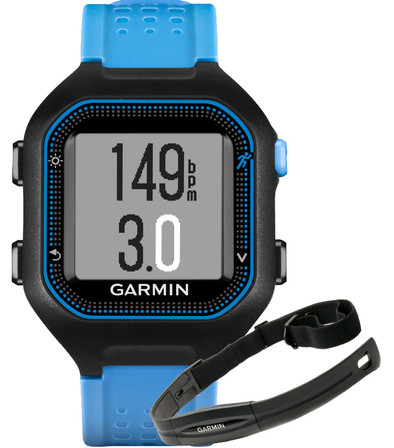 Garmin Forerunner 25 HRM Zwart/Blauw - Large is nooit meer leverbaar
