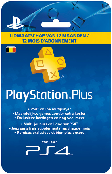 Le produit PlayStation Plus Carte 12 Mois BE ne sera plus jamais disponible