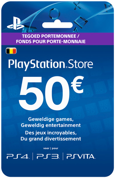 PlayStation Network Voucher Card 50 Euro BE is nooit meer leverbaar