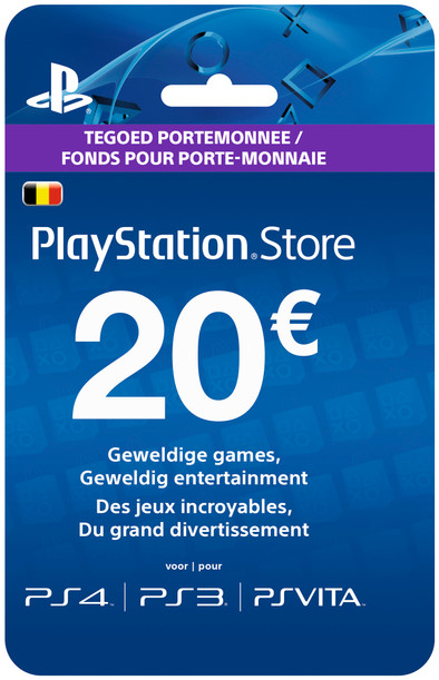 PlayStation Network Voucher Card 20 Euro BE is nooit meer leverbaar