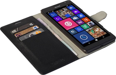 Krusell Boras Wallet Case Microsoft Lumia 950 XL Zwart is nooit meer leverbaar