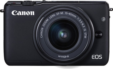 Canon EOS M10 Zwart + 15-45mm is nooit meer leverbaar