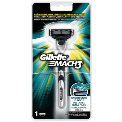 Gillette Mach3 Scheermes + 6 Scheermesjes - Voordeelverpakking is nooit meer leverbaar