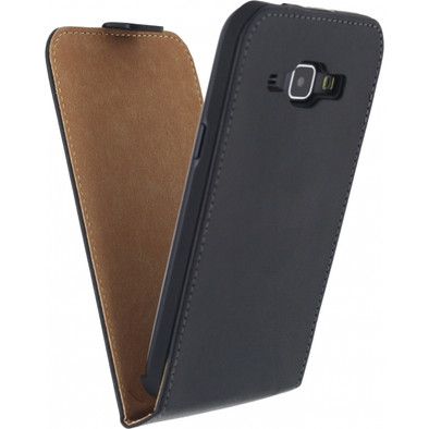 Mobilize Classic Flip Case Samsung Galaxy J1 Zwart is nooit meer leverbaar