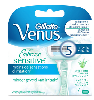 Gillette Venus Embrace Sensitive Scheermesjes 4 stuks is nooit meer leverbaar