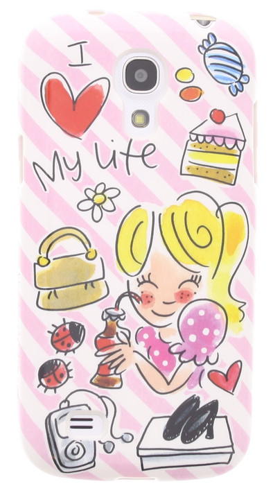 Blond Amsterdam I Love My Life Samsung Galaxy S4 Mini Roze is nooit meer leverbaar
