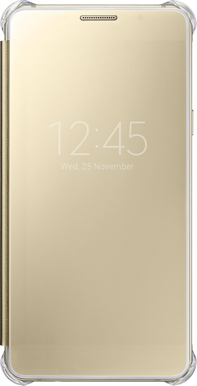 Samsung Galaxy A5 (2016) Clear View Cover Goud is nooit meer leverbaar