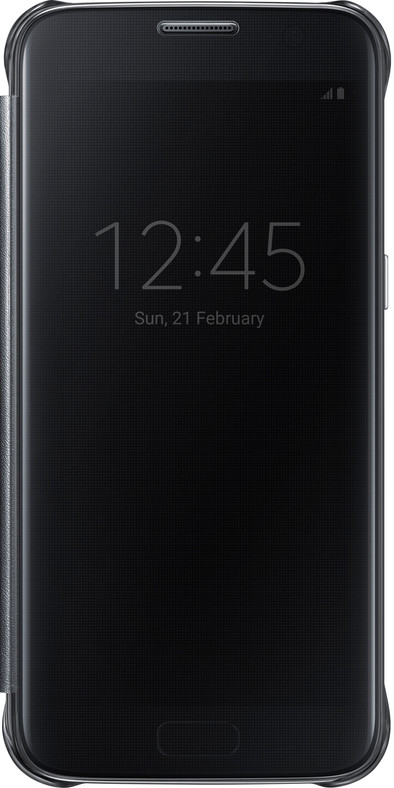 Samsung Galaxy S7 Clear View Cover Zwart is nooit meer leverbaar