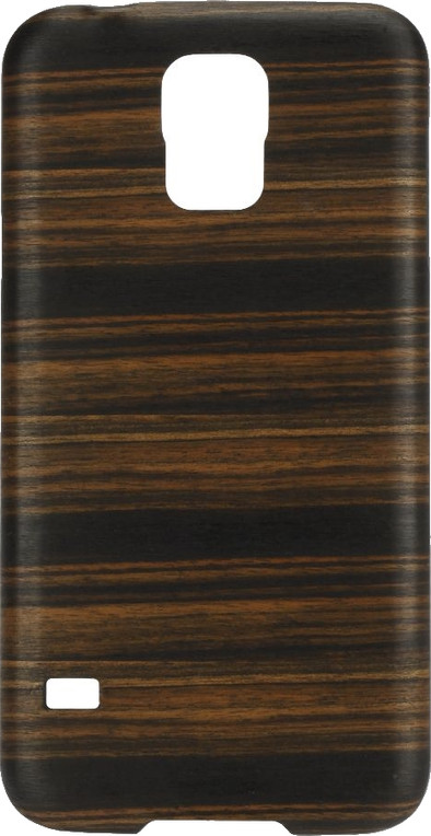 Man&amp;Wood Samsung Galaxy S5 / S5 Neo Case Wood Ebony Bruin is nooit meer leverbaar