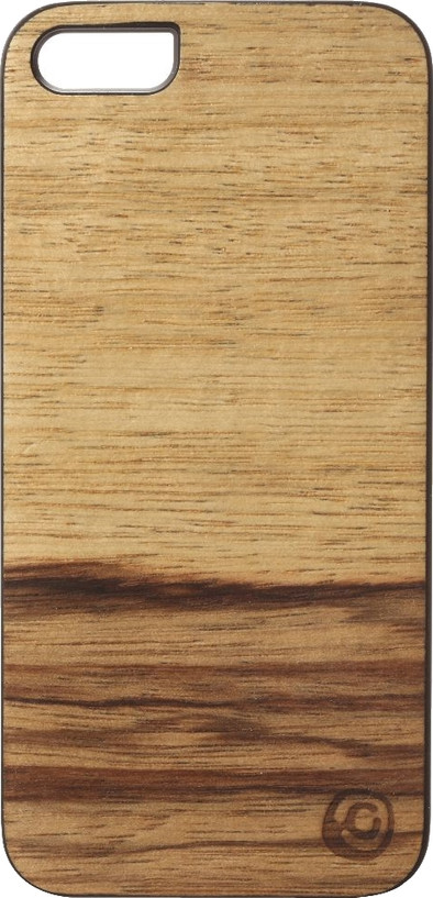 Man&amp;Wood Apple iPhone 5/5S/SE Back Case Wood Terra Bruin is nooit meer leverbaar