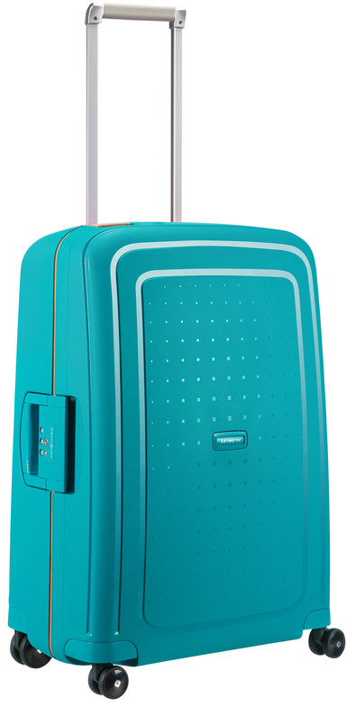 Samsonite S'Cure Spinner 69 cm Cielo Blue/Orange is nooit meer leverbaar