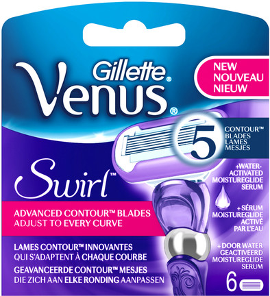 Gillette Venus Swirl Scheermesjes 6 stuks is nooit meer leverbaar