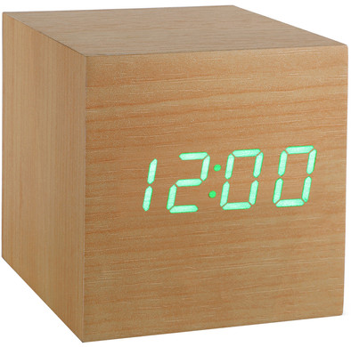 Le produit Gingko Cube Click Clock Hêtre /Vert ne sera plus jamais disponible