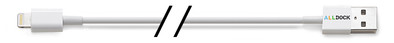 Alldock Lightning USB Kabel 20cm Wit is nooit meer leverbaar