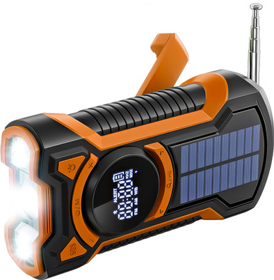 Just in Case Emergency Radio With Solar Panel and Power Bank 5000mAh Orange is no longer available