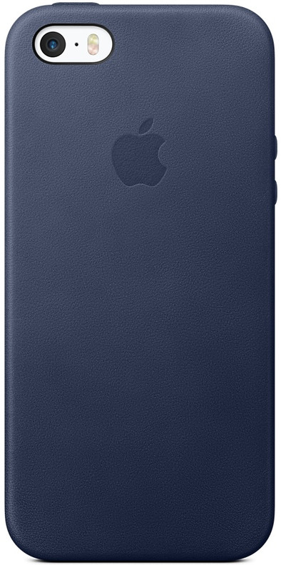 Apple iPhone 5/5S/SE Leather Case Blauw is nooit meer leverbaar