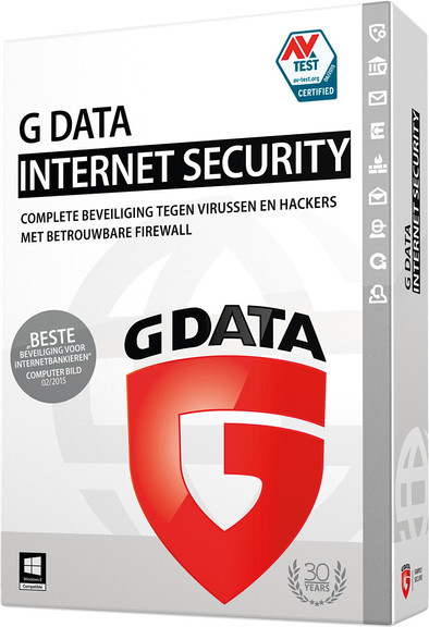 G Data Internet Security / 1 jaar / 3 pc's is nooit meer leverbaar