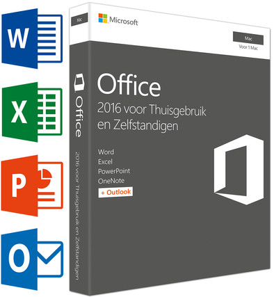 Microsoft Office 2016 Mac Thuisgebruik en Zelfstandigen NL is nooit meer leverbaar