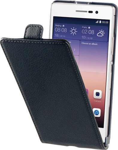 BeHello Flip Case Huawei Ascend P7 Zwart is nooit meer leverbaar