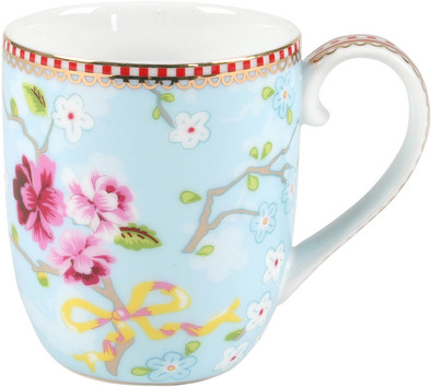 Pip Studio Floral Chinese Rose Blauw Mok 0,17L is nooit meer leverbaar