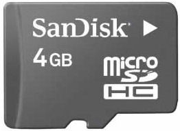 SanDisk Micro SDHC 4 GB is nooit meer leverbaar