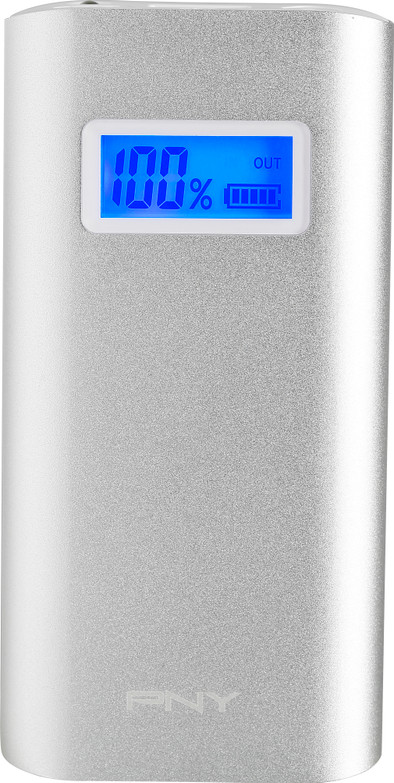 PNY PowerPack Alu Digital 5200 mAh Zilver is nooit meer leverbaar