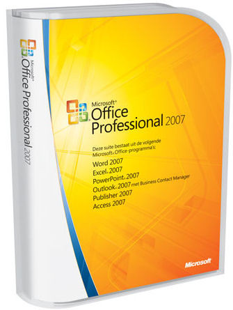 Microsoft Office Professional Editie 2007 NL Upgrade is nooit meer leverbaar