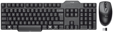 Trust Draadloos Toetsenbord en Muis QWERTY is nooit meer leverbaar