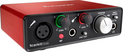 Focusrite Scarlett Solo 2nd Gen Usb is nooit meer leverbaar