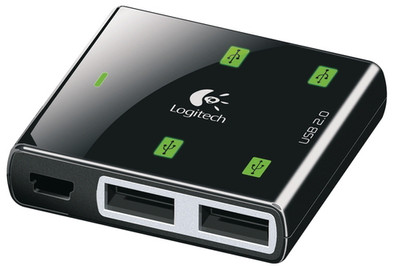 Logitech Premium 4 port USB Hub is nooit meer leverbaar