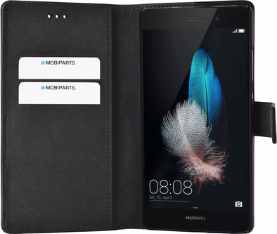 Mobiparts Premium Wallet Case Huawei P8 Lite Zwart is nooit meer leverbaar