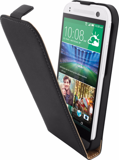 Mobiparts Premium Flip Case HTC One Mini 2 Black is nooit meer leverbaar