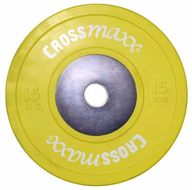 Crossmaxx Competition Bumper Plate 15 kg Yellow is nooit meer leverbaar