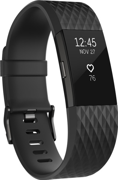 Fitbit Charge 2 Black/Gunmetal - S - Special Edition is nooit meer leverbaar